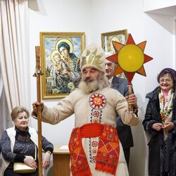 Виставка ікон О.Охапкіна «Від криниці родоводу» в Музеї Гетьманства, 10 січня 2019 р.