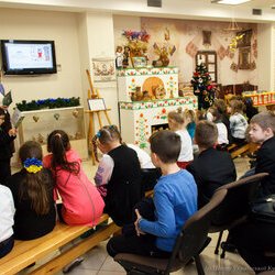 Фото з презентації дитячих новорічних книжок. Видавництво «Братське»