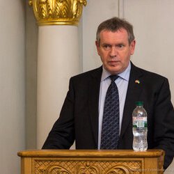 Амонд Муклебст на семінарі «Україна і світ», Музей гетьманства, 7 вересня 2017 р.