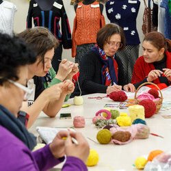 Фото з майстер-класу із в'язання осінніх листочків, Катерина Степанюк
