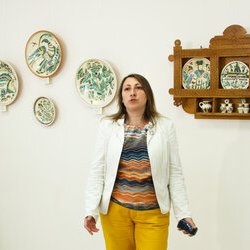 Світлана Пахлова на відкритті виставки «У вінку нев'янучих традицій», 20 червня 2017 р.