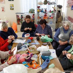 Фото з майстер-класу із в'язання спицями домашніх «чешок», Катерина Степанюк