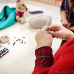 Фото з майстер-класу із в'язання гачком іграшки-зайчика для підвіконня, Наталія Антонюк