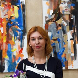 Ірина Бендеровська на відкритті виставки «Ukrainian art is the Best», 1.11.2016 р.