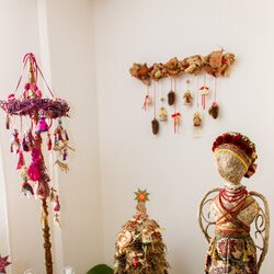 Майстри: Оксана Ягодка та Світлана Вавілова. VI Свято Новорічної Іграшки, 3 - 30.12.2016 р.