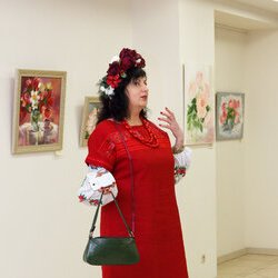 Ірина Данішевська на відкритті виставки «Любити Життя», 10.02.2017 р.
