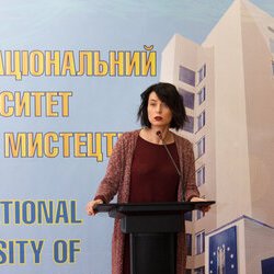 Світлана Валеріївна Долеско на конференції «Сучасні проблеми музейної та пам'яткоохоронної діяльності», 12 квітня 2017 р.