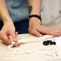 Фото з майстер-класу «В'язання гачком шарфу oversize», Олеся Вершигора