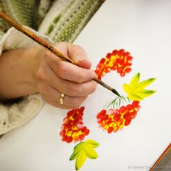 Фото з майстер-класу «Петриківський розпис», Наталія Морозова