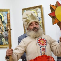 Виставка ікон О.Охапкіна «Від криниці родоводу» в Музеї Гетьманства, 10 січня 2019 р.