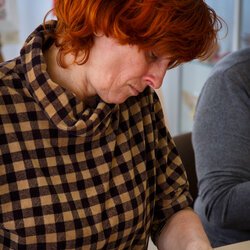 Фото з майстер-класу із валяння з шерсті картини «Акварель», Світлана Клименко