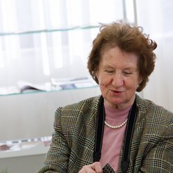 Ірина Свйонтек на відкритті виставки «Ірина Свйонтек. Життя присвячене мистецтву», 18 травня 2017 року