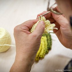 Фото з майстер-класу із в'язання осінніх листочків, Катерина Степанюк