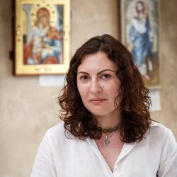 Марія Павелко на відкритті виставки «У в'язниці Я був*…» * Мт 25:36