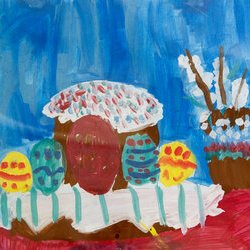 Автор: Яніна Андрейцева. Виставка «Сонячний Великдень-2017», 8.04 – 6.05.2017 р.
