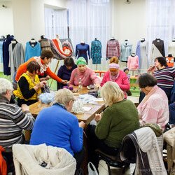 Фото з майстер-класу із в'язання спицями домашніх «чешок», Катерина Степанюк