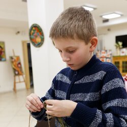 Фото з майстер-класу із травоплетіння, Маргарита Канішева