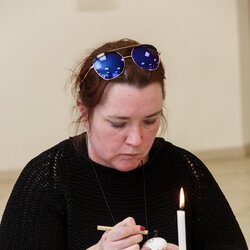 Фото з майстер-класу із виготовлення витравленої чи традиційної писанки, Анна Котліна