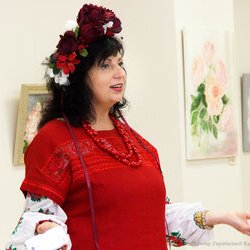 Ірина Данішевська на відкритті виставки «Любити Життя», 10.02.2017 р.
