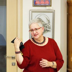 Марія Рипан на презентації «Ґердани – Історичний огляд прикрас в Україні», 31.03.2017 р.