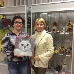 Фото з майтер-класу з вовняного живопису від Світлани Тимофєєвої