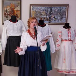 Інна Залізнюк на вечорі української вишивки «Від автентики до сучасності». 21.12.2016 р.