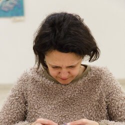 Фото майстер-класу із виготовлення новорічної іграшки в техніці філейного в'язання, Неоніла Геля