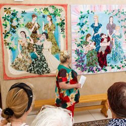 Екскурсія виставкою «Україна зоряної мови, Україна Божого Буття», 12 вересня 2017 р.