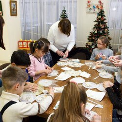 Фото з майстер-класу «Іграшки на ялинку із солоного тіста», Інна Кливець, Олена Косік 