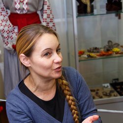 Валентина Ткач на відкритті виставки «Свято Врожаю-2017», 4 листопада 2017 р.