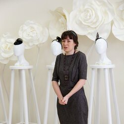 Анна Макухіна на відкритті VІ Всеукраїнської виставки «Бісер: Вчора. Сьогодні. Завтра», 14 квітня 2018 р.