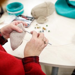Фото з майстер-класу із в'язання гачком іграшки-зайчика для підвіконня, Наталія Антонюк