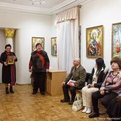 Виставка ікон О.Охапкіна «Від криниці родоводу» в Музеї Гетьманства, 10 січня 2019 р.