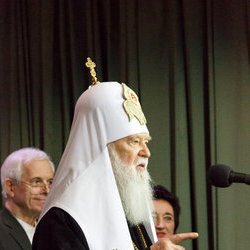 Патріарх Київський Філарет на святкуванні 30-річчя Українського Фонду Культури, 24 квітня 2017 р.