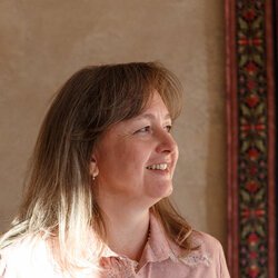 Ольга Козицька на відкритті виставки «Геометрія кольорів», 3 вересня 2018 р.