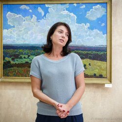 Світлана Долеско на відкритті виставки «навКОЛО МОГО БУТТЯ», 17 листопада 2017 р.