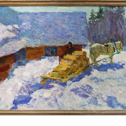 Автор: О.Д. Басанець, Виставка живопису «Зима у вікні», 15 - 30.01.2019 р.