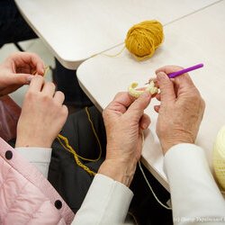 Фото з майстер-класу із в'язання осінніх листочків, Катерина Степанюк