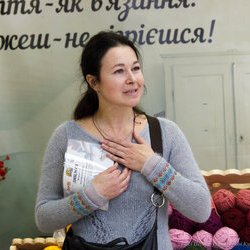 Наталія Дмитренко на закритті виставки «Тепла осінь» , 29.10.2016 р.