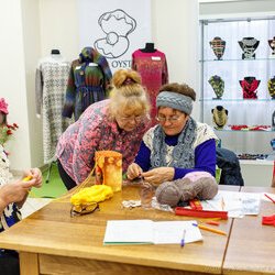 Фото з майстер-класу із в'язання спицями головного убору «Пов'язка «Коса», Катерина Степанюк