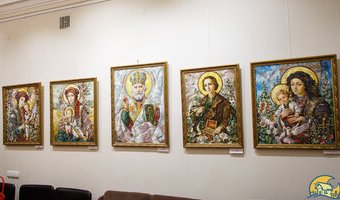 Виставка ікон О.Охапкіна «Від криниці родоводу» в Музеї Гетьманства, 10 січня 2019 р.
