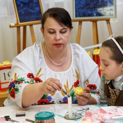 Фото з майстер-класу із писанкарства «Хвостики ластівки», Тетяна Коновал