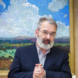 Андрій Вікторович Яланський на відкритті виставки «навКОЛО МОГО БУТТЯ», 17 листопада 2017 р.