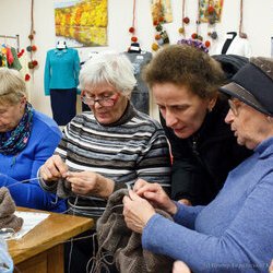 Фото з майстер-класу із в'язання спицями домашніх «чешок», Катерина Степанюк