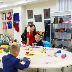 Фото з майстер-класу із в'язання заколки для волосся, Аліна Бусло