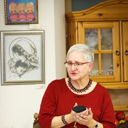 Марія Рипан на презентації «Ґердани – Історичний огляд прикрас в Україні», 31.03.2017 р.