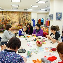 Фото з майстер-класу із в'язання осінніх листочків, Катерина Степанюк
