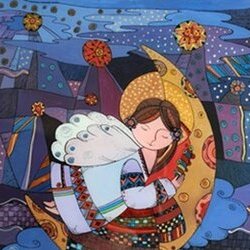 Твори малярства на склі, експоновані під час виставки «Етномандри»