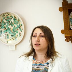 Світлана Пахлова на відкритті виставки «У вінку нев'янучих традицій», 20 червня 2017 р.