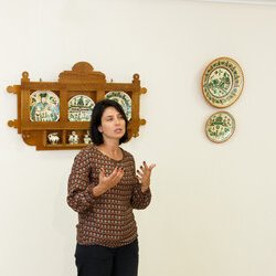 Світлана Долеско на відкритті виставки «У вінку нев'янучих традицій», 20 червня 2017 р.